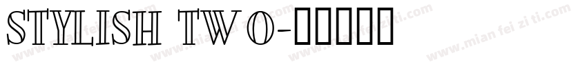 STYLISH TWO字体转换